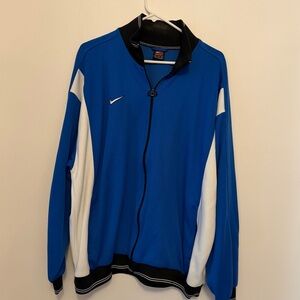 Nike Men's Blue and White Windbreaker